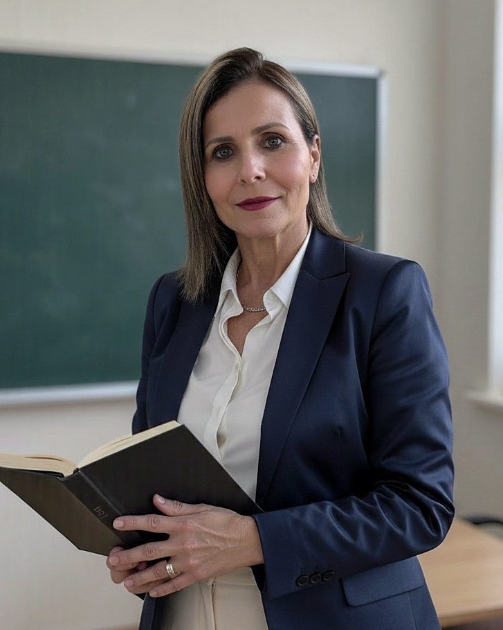 Experiência acadêmica como professora universitária.